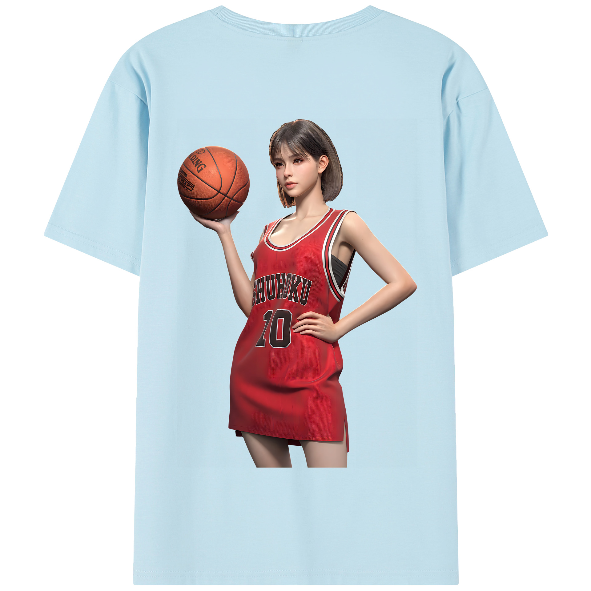 SLAM DUNK／スラムダンク 綿100％半袖Tシャツ（背面プリント）